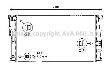 AVA QUALITY COOLING Radiaator,mootorijahutus BW2453